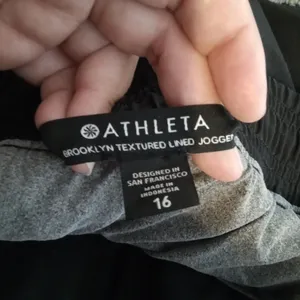 Athleta Brooklyn Textured Lined Jogger Womens 16 Outdoor Winter thumbnail 2