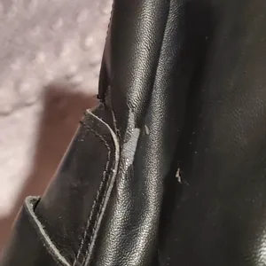 6/$36 Zara Woman Leather Biker Boots with Stretch Leg Black Size 38 5156/101 thumbnail 11