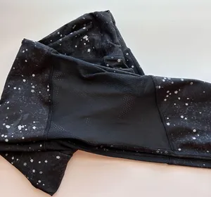 Reebok Black Night Sky Workout Leggings Small thumbnail 2
