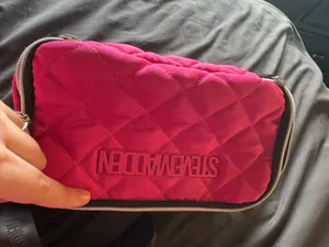 STEVE MADDEN Pink Quilted Crossbody Lunch Bag thumbnail 4