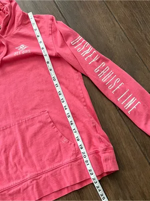 Disney Cruise Line Set Sail Long Sleeve Hooded T-Shirt Pink size Small thumbnail 5