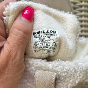 Sorel Explorer‎ Joan Cozy Leather Boots 6.5 winter snow streetwear athleisure thumbnail 8