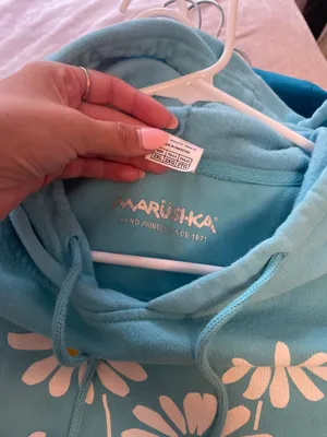 Blue Daisy Hoodie Size L thumbnail 3