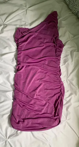 One Shoulder Homecoming Dress Purple Size M thumbnail 1