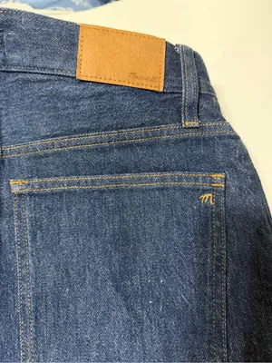Madewell‎ perfect vintage straight Jean seam detail size 28 waist 30” 90’s 70’s thumbnail 5