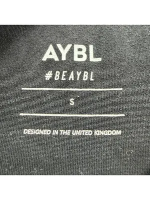 AYBL Womens Black Seamless Biker Shorts S High Waisted Gym Fitness Activewear thumbnail 3