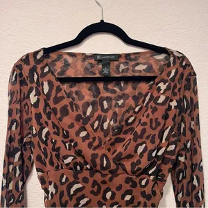 *30off3* NWOT. Animal‎ Print Brown Medium Top. thumbnail 5