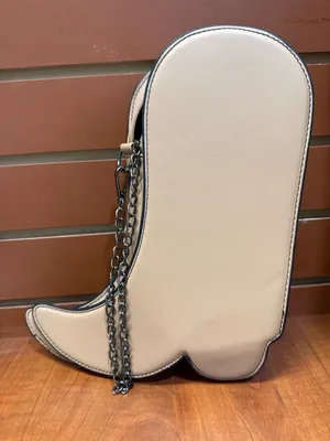 Women’s Beige Cowboy Boot Crossbody Bag – Stylish Western Purse thumbnail 3