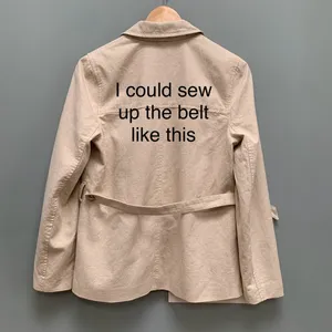 Madewell Cotton-Linen Beige Summer Blazer Jacket S thumbnail 10
