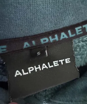 Alphalete Women's Cropped Long Sleeve Hoodie in Teal thumbnail 5