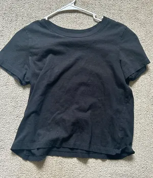 Aerie basic black tshirt thumbnail 1
