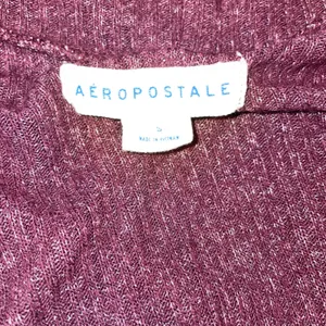 Aeropostale Burgundy Cardigan Sweater Women's Long Sleeve Lightweight Knit thumbnail 4