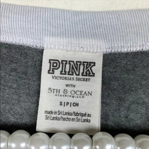 Victoria's Secret Pink Aggies tee Small grey maroon‎ thumbnail 4