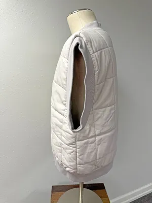 GiGiO Faux Leather Quilted Bomber Vest thumbnail 4