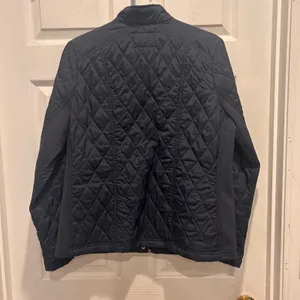A New Day Quilted Chore Jacket Navy Blue Full Zip‎ Pockets Size Large Women thumbnail 6