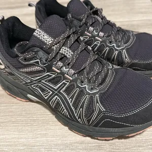 ASICS Black Pink Trail‎ Running Shoes Women's Size 8.5 thumbnail 4