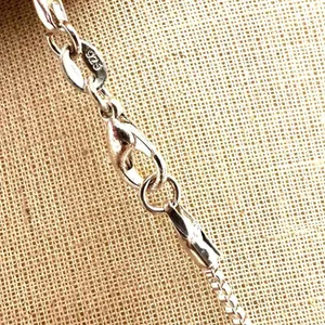 Silver and gold tone large floral pendant necklace thumbnail 7