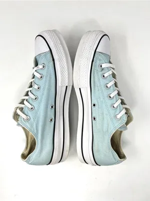 Converse Chuck Taylor All Star Lift Ox Platform Light Blue Ocean Bliss Canvas 10 thumbnail 4