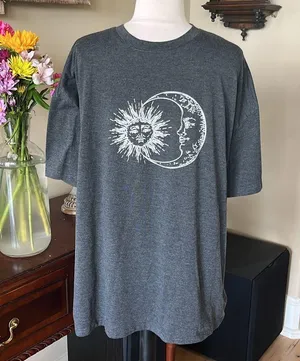 Comfy Oversized Boyfriend Tee Dark Gray Size XL thumbnail 4