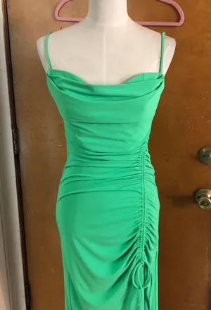 ZARA green maxi dress. Medium thumbnail 4