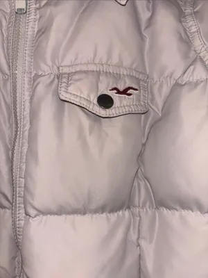 Hollister Grey Puffer Coat Size Large thumbnail 3