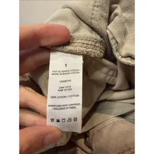 Garage Straight Leg Khaki Cargo Pants Large Side + Back Pockets Baggy Size 01 thumbnail 7