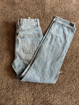 SLVRLAKE Light Blue Distressed Dakota Highrise Jeans thumbnail 6