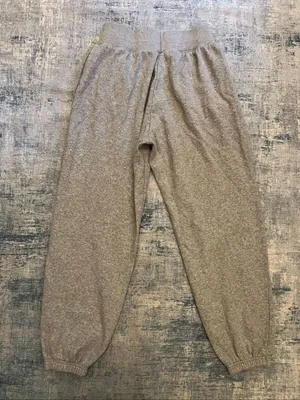 Nike Heathered Gray Phoenix Fleece High Waisted Oversized Sweatpants Small thumbnail 2