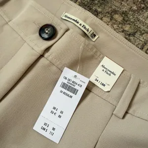 NWT Abercrombie & Fitch Sloane Pant Barrel Pleated Tapered Ankle Trouser 34 18R thumbnail 5