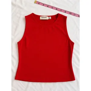 Flounce Club Sleeveless Red Tank Top | Size 6 thumbnail 2
