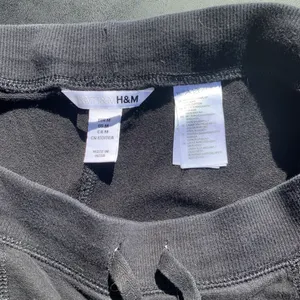 H&M Black Jogger Pants Drawstring Size Medium Casual thumbnail 3