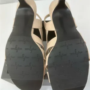 Easy Street Beige Strappy Heels thumbnail 9
