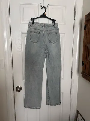 Distressed Denim Jeans Blue thumbnail 2