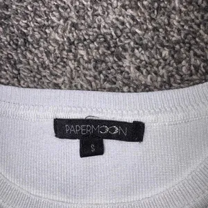 Papermoon Boutique White Crop Top Size Small thumbnail 2
