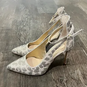 FINAL PRICE Gianni Bini Rhinestone Cheetah Heels thumbnail 4