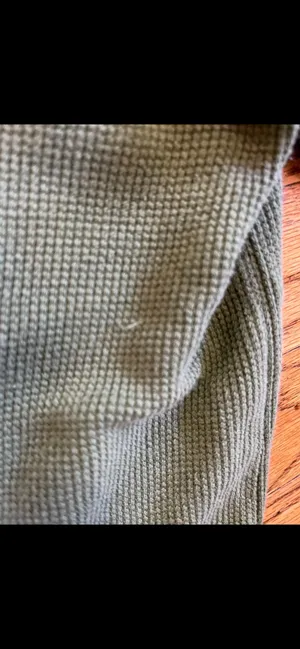 Vintage L.L. Bean Classic Long Sleeve Thermal Waffle Shirt - Olive Green thumbnail 7