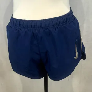 Nike Dri-fit navy brief lined running shorts size small thumbnail 1