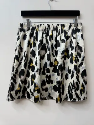 Wishlist Leopard Print Satin Mini Skirt size L thumbnail 4