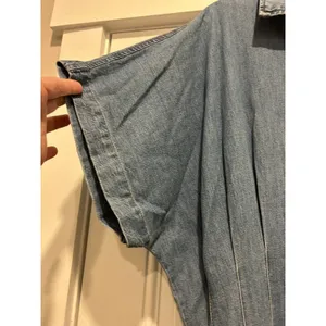 Women’s Large Midi Shirt Dress Denim Cowgirl Soft Western Prairie Modest Teacher thumbnail 6