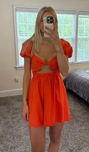 Orange Vestique Dress thumbnail 1