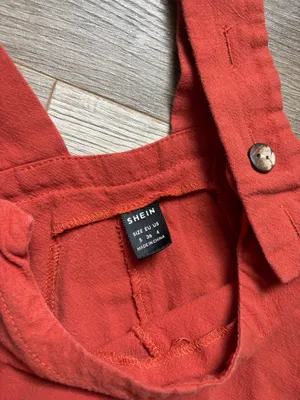 SHEIN Overalls Linen Orange thumbnail 5