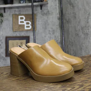 Universal Thread Tess Platform Mule Heels with Memory Foam Insole Tan Brown 11M thumbnail 3