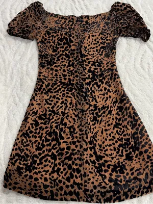 House of CB Athena Leopard Burnout Velvet Corset Mini Dress XS thumbnail 5