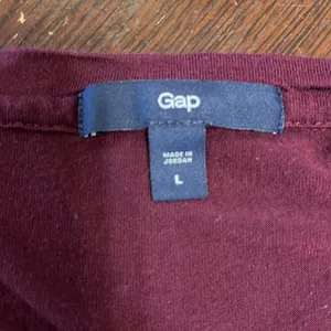 💖 Gap Burgundy 3/4 Sleeve Top thumbnail 3