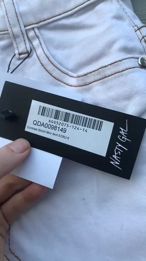 Nasty Gal White Denim Mini Skirt thumbnail 6
