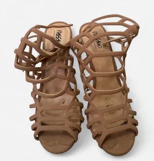 Strappy Heels Tan Size 8 thumbnail 1