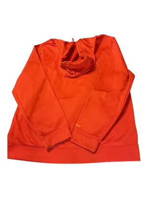 Under Armour Storm 1 Men's Large Orange Camo Logo Fleece Pullover Hoodie thumbnail 2