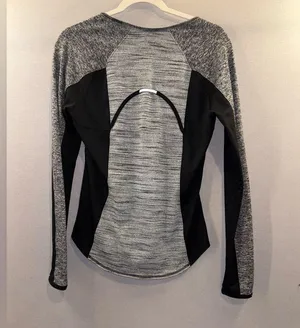 Athleta running wild crewneck base layer size medium raglan long sleeve thumbnail 5