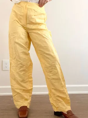 Vintage Yellow Trousers thumbnail 1