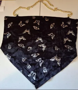Butterfly Crop Top Gold thumbnail 1